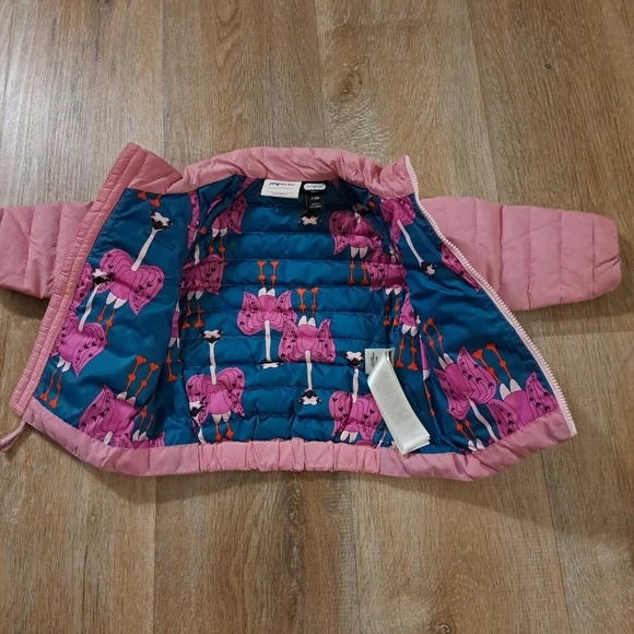 Patagonia Kids Pink and Blue Quilted Jacket